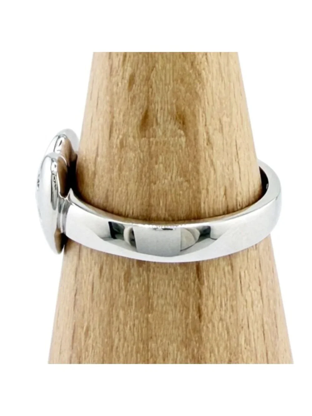 Tiffany & Co Dots Heart Ring 18k White Gold Diamond